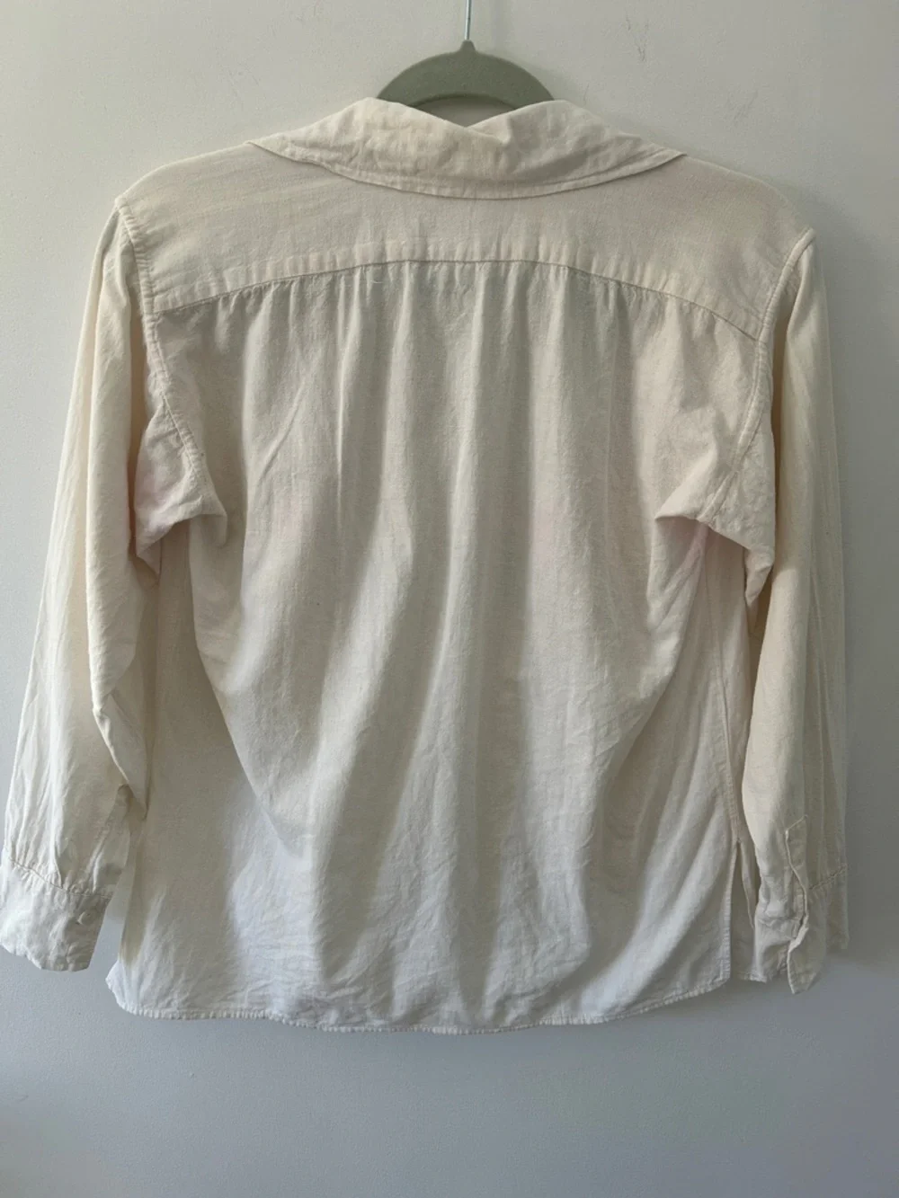 Vintage Embroidered Boho Pullover Top - Hippie Floral Bib and Wide Collar - Picture 7 of 16